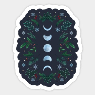 Moonlight Garden - Festive Green Sticker